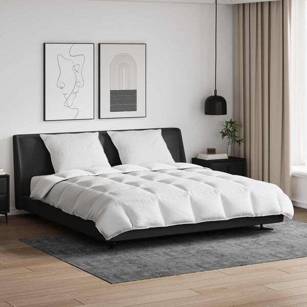 vidaXL Dynebetr&aelig;k S&aelig;t med pude 3 pcs Hvid Dunfjer