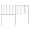 vidaXL udskiftningsgavl 135 cm metal hvid