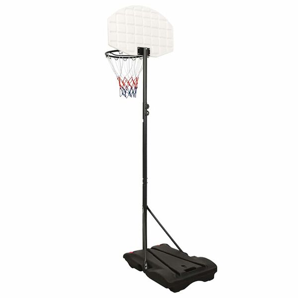 vidaXL basketballstativ 216-250 cm polyethylen hvid