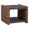 vidaXL Sidebord Naturfarvet 44,5 x 45 x 45 cm Massiv Mahogni