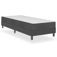 vidaXL sengestel til boxmadras 90x200 cm stof grå