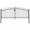 vidaXL dobbelt hegnslåge med spydtop 300 x 150 cm