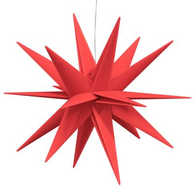 vidaXL juledekoration med LED-lys 3 stk. foldbar rød
