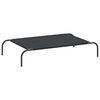 vidaXL l&oslash;ftet hundeseng 110x65x20 cm oxfordstof og st&aring;l sort