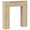 vidaXL Pejseramme Sonoma-eg 102 x 20 x 102 cm Konstrueret tr&aelig;