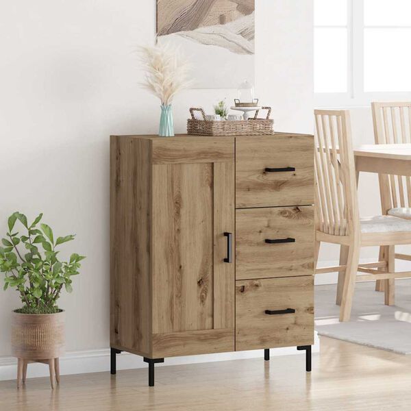 vidaXL Sideboard artisan eg 69.5 x 34 x 90 cm Konstrueret tr&aelig;