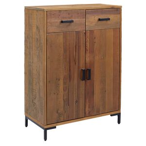 vidaXL skoskab 75x40x110 cm massivt fyrretr&aelig;