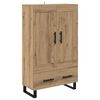 vidaXL Highboard Artisan Egetr&aelig; 69,5 x 31 x 115 cm Konstrueret tr&aelig;