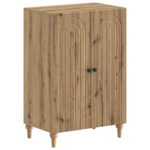 vidaXL Sko skab ALKMAAR 59,5 x 39,5 x 90 cm Konstrueret tr&aelig; Artisan-eg