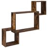 vidaXL V&aelig;ghylde V&aelig;gmonteret R&oslash;get eg 91,5 x 15 x 76 cm Konstrueret tr&aelig;