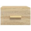 vidaXL væghængt sengebord 35x35x20 cm sonoma-eg