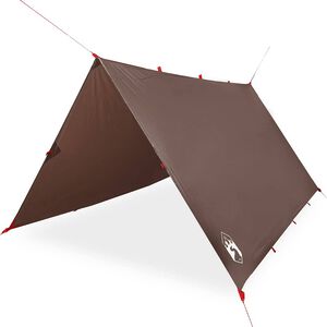 vidaXL tarp 366x306 cm vandt&aelig;t brun