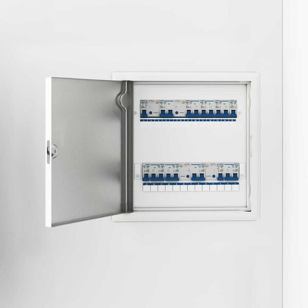 vidaXL Adgangspanel Hvid 33 x 33 x 3 cm St&aring;l