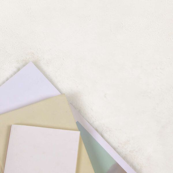 vidaXL Faux Kanin Pels T&aelig;ppe Olite Creme 160 x 230 cm Polyester