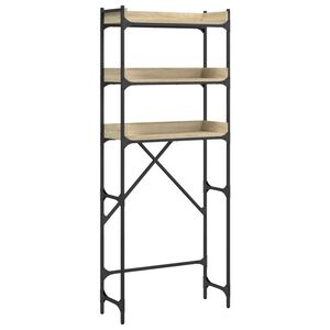vidaXL vaskemaskineskab 67x25x163 cm konstrueret tr&aelig; sonoma-eg