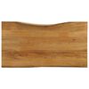 vidaXL bordplade 100x60x3,8 cm naturlig kant massivt mangotr&aelig;