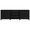 vidaXL Sideboard 3 pcs Sort eg 70 x 41 x 75 cm Konstrueret tr&aelig;