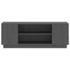 vidaXL tv-bord 110x35x40,5 cm massivt fyrretræ grå