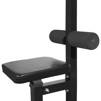 vidaXL styrketårn med vægtstang- og håndvægtsæt 30,5 kg