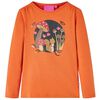 vidaXL Lang&aelig;rmet T-shirt til b&oslash;rn str. 128 cm orange