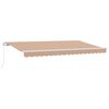 vidaXL Udtr&aelig;kkelig markise Flerfarvet 400 x 200 cm Stof
