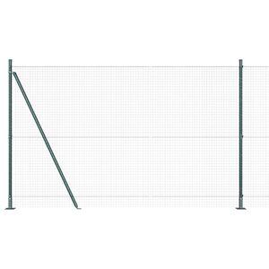 vidaXL Hegnsp&aelig;l Gr&oslash;n 10 x 1,6 m (25 x 25 mm mesh) St&aring;l og PVC