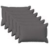 vidaXL Pudebetr&aelig;k 6 pcs HOUTEN Lysegr&aring; 30 x 50 cm Faux Linned