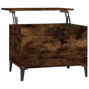 vidaXL sofabord 60x44,5x45 cm konstrueret tr&aelig; r&oslash;get egetr&aelig;sfarve
