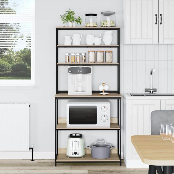 vidaXL K&oslash;kkenhylde Sonoma eg 80 x 40 x 168 cm Konstrueret tr&aelig;