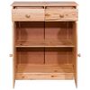 vidaXL sk&aelig;nk 78x35x89 cm 2 skuffer massivt fyrretr&aelig;