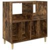 vidaXL Pladespillerstand R&oslash;get eg 82 x 39,5 x 82,5 cm Konstrueret tr&aelig;