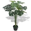 vidaXL kunstig monstera-plante med urtepotte 70 cm gr&oslash;n