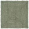 vidaXL Omr&aring;de t&aelig;ppe Olivengr&oslash;n 160 x 160 cm Jute