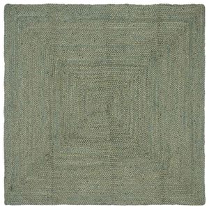vidaXL Omr&aring;de t&aelig;ppe Olivengr&oslash;n 160 x 160 cm Jute