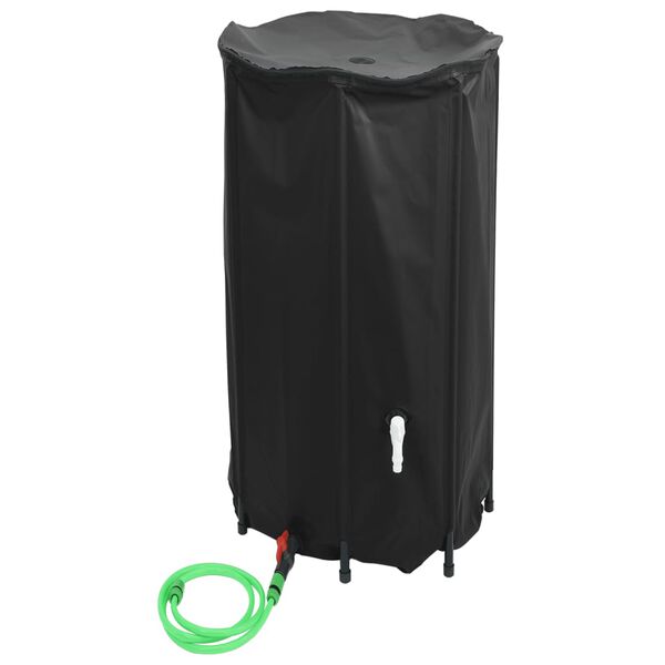 vidaXL vandtank med hane sammenfoldelig 380 l PVC