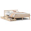vidaXL sengeramme uden madras 150x200 cm massivt fyrretr&aelig;