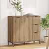 vidaXL Sideboard Artisan Egetr&aelig; 89,5 x 33 x 82 cm Konstrueret tr&aelig;