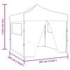 vidaXL Party Tent Gr&oslash;n 291 x 291 x 315 cm Oxford stof