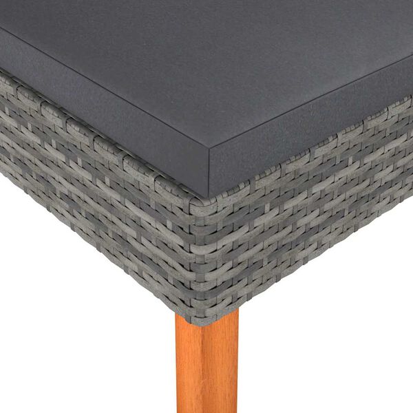 vidaXL fodskammel polyrattan og massivt eukalyptustr&aelig;