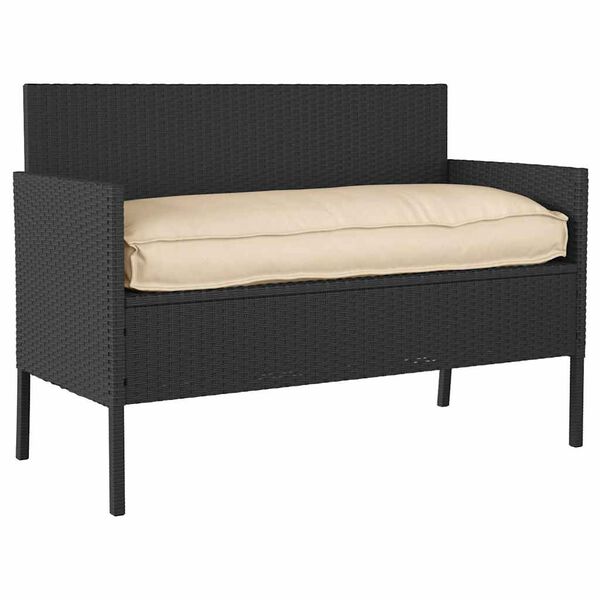 vidaXL Pallehynde til s&aelig;de / rygl&aelig;n Beige 120 x 50 x 12 cm Oxford stof