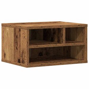 vidaXL Printerstand Gammelt tr&aelig; 40 x 32 x 22,5 cm Konstrueret tr&aelig;