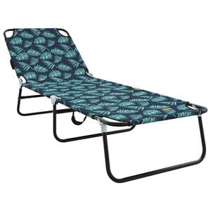 vidaXL Foldestol Flerfarvet 188 x 57 x 86,5 cm Polyester