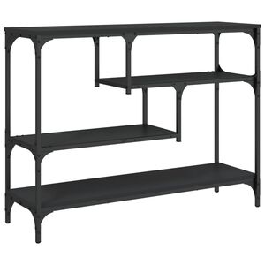 vidaXL konsolbord 100x30x75 cm konstrueret tr&aelig; sort