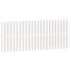vidaXL sengegavl 147x3x60 cm massivt fyrretr&aelig; hvid