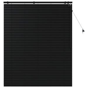vidaXL Persienner Sort 135 x 160 cm 35 mm Massivt Paulownia Tr&aelig;