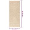 vidaXL gulvt&aelig;ppe ZIZUR beige 80x200 cm jute-look indend&oslash;rs og udend&oslash;rs