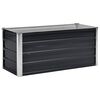 vidaXL h&aelig;vet plantekasse 100x40x45 cm galvaniseret st&aring;l antracitgr&aring;
