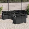 vidaXL Havesofa Sæt 9 pcs polyrattan