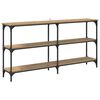 vidaXL Konsolbord Artisan Egetr&aelig; 150 x 29 x 75 cm Samlet tr&aelig; og metal