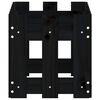 vidaXL plantekasse med stakitdesign 60x30x30 cm massivt fyrretr&aelig; sort